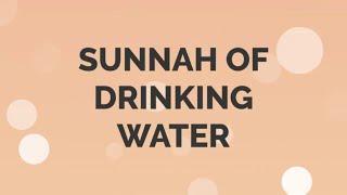 Sunnah of Drinking Water | Academy of Light