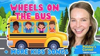 Baby Learning Videos - Wheels on the Bus + More Kids Songs & Nursery Rhymes | Videos for Toddlers