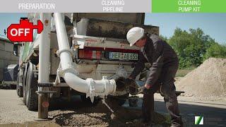 SCHWING-Stetter - Tutorial 02: Cleaning truck-mounted concrete pump