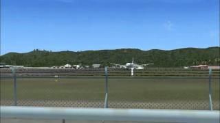 FSX Airbus A340 Insane Takeoff St Maarten!!!