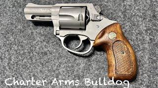 Low budget improvements to my Charter Arms Bulldog, 44 special revolver. Grips and frame