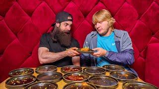 TRYING TO BREAK PADDY THE BADDY'S WING EATING RECORD...AND PADDY TURNS UP! | BeardMeatsFood