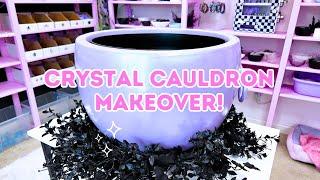  STUDIO VLOG  Crystal cauldron makeover! // Day in the life of a small crystal shop