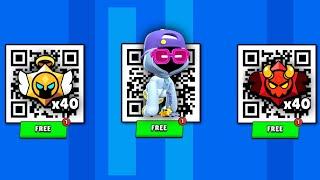 FREE! SHADE AND x40 DROPS QR CODES  | BRAWL STAR QR CODES 2024  | BRAWL STARS NEW UPDATE