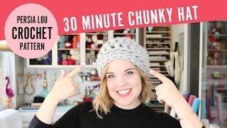 How to Crochet a Chunky Hat in 30 Minutes! Free Quick & Easy Crochet Pattern