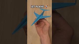 HOW TO MAKE PAPER JET PLANE | EASY JET PLANE PAPER TUTORIAL DIY