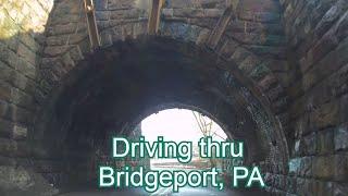 DRIVING THRU BRIDGEPORT PENNSYLVANIA - MONTGOMERY COUNTY