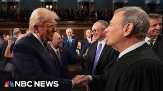 President Trump enters House chamber for address to Congress