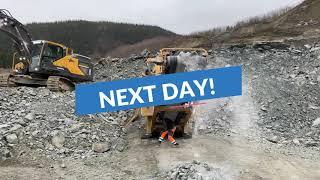 The Extec C12 Jaw crusher destroyed?