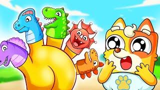 Five Little Dinosaurs + Finger Family Song | Nursery Rhymes and Kids Songs -  Baby Ringo's World