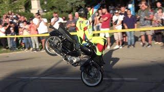 Awesome motorcycle stunts on a 4 hp motorbike - one of the best stunt riders in the world