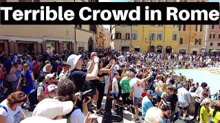 Rome Italy, Rome is still overcrowded right now, Rome walking tour, Roma Italia 2024, Trevi fountain