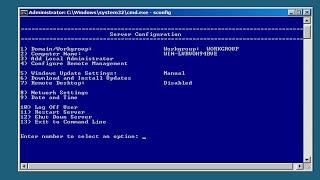 Installing & Configuring Windows Server 2008 R2 Server Core