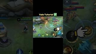 Vale Skill combo Tutorial Mobile legends #ml2b #mlbb #vale #tutorial #shorts