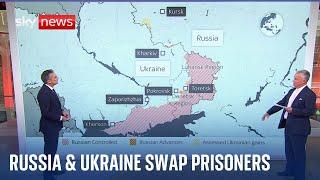 Ukraine war: Russia and Ukraine swap 115 prisoners