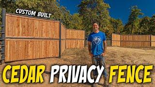 I Built The BEST Fence Entrance To SURPRISE My WIFE! / DIY Fence BUILD