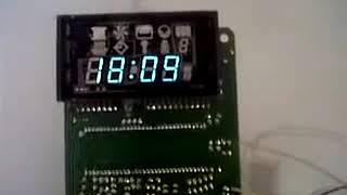 Digital clock from microwave oven controller