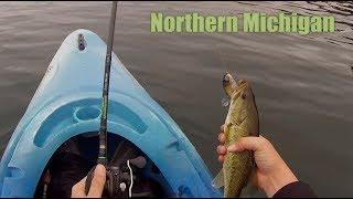 Northern Michigan Kayak Fishing - First Fish on the New Rod