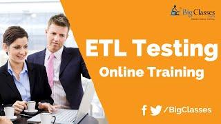 ETL Testing  Training Tutoriaal - ETL Testing Using Informatica - Bigclasses