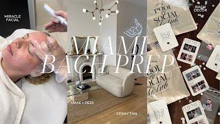 Glow Up Prep for Miami Bachelorette | exosome microneedling, spray tan, manicure + packing