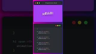 ️ Create Cool Text Animation with HTML & CSS