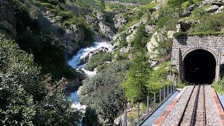 Driver’s Eye View - Plus (Switzerland) - Part 2 - Furka Steam Railway  - Furka Tunnel to Oberwald