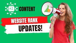 Ranking Update - ZimmWriter AI Generated Content