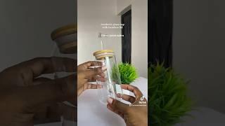 Unbox with me: aesthetic glass cup with bamboo lid #coffeelover #unboxingvideo