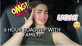 6 HOUR ROADTRIP WITH MY FAMILY!! (WE FOUGHT)