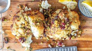 Whole Roasted Cauliflower with Pistachios and Rosemary Garnish Recipe -  EatSimpleFood.com