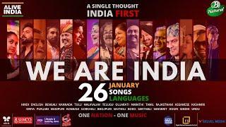 WE ARE INDIA - Alive India | Multilingual original | Republic day Special