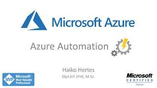 MVP Haiko Hertes zeigt, wie man mit Azure Automation VMs zeitgesteuert starten und stoppen lässt