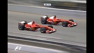 The Greatest, most eargasmic race restart in F1 History! [Indianapolis 2004]