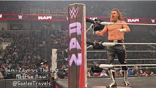 Sami Zayn v The Miz Netflix Raw Highlights #wwe #wweraw #wwenetflix #wwenetflixraw #samizayn #themiz