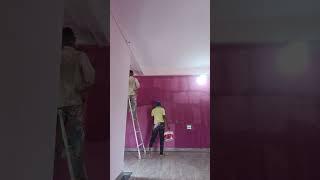 wall dark painting pink colour