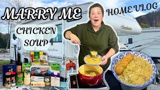 HOW TO MAKE MARRY ME CHICKEN SOUP | PERFECT FALL SOUP FOR OUR FIRST RV HOME VLOG BACK IN THE SMOKIES