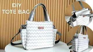 How To Make Tote Bag With Pockets | DIY Tote Bag With Pockets