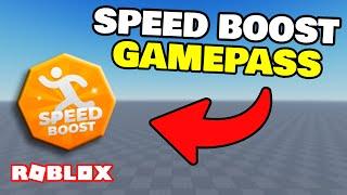 How to make a SPEED BOOST GAMEPASS in ROBLOX STUDIO!