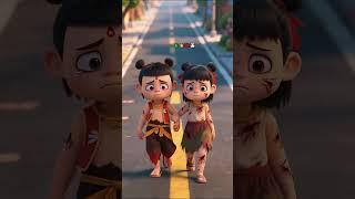 #cartoon #animation #影画演绎未来之星  #二次元  #3到6岁儿童益智早教动画片 小哪吒骑车摔倒了
