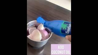 HOW TO MAKE NOURISHING ONION HAIR OIL AT HOME! #Shorts