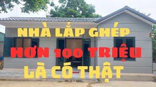 NHÀ LẮP GHÉP GIÁ RẺ | Nhà Lắp Ghép 100 Triệu Là Có Thật