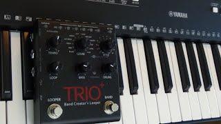 Digitech Trio Band Creator With A Keyboard and Bass Guitar - Will It Work? | Play Guitar