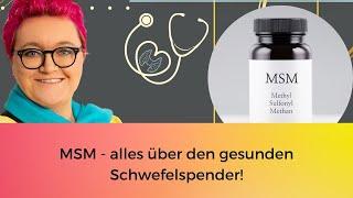 MSM Wirkung Dosierung Anwendungsgebiete