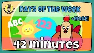 Days of the week song + more | Kids song compilation | The Singing Walrus