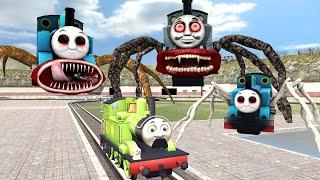 Building a Thomas Oliver Train Chased By New Cursed Spider Thomas The Train Family in Garry's Mod