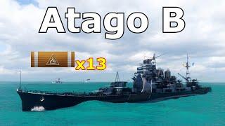 World of WarShips Atago B - 5 Kills 239K Damage