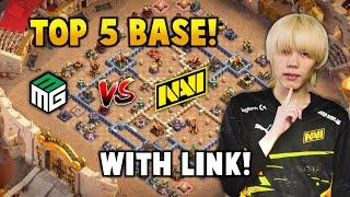 Top 5 Th16 War Base With Link | NAVI vs Millesime MG Bases | Esl Snapdragon Open Cup | Coc.