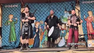 [2] Wind pipes music performance during the Medieval Age Fest in Hadamar, Germany. 