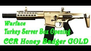 Warface - Turkey Server BOX OPENING GOLD CCR HONEY BADGER + Fy 47