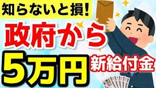 【知らないと損！】政府が新たに給付金5万円を発表？！対象者・支給時期を予想解説【低所得者・年金世帯】